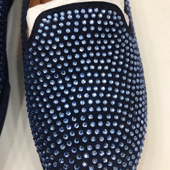 LDP Low Wedge rhinestone studded slip on - Picture 5 of 6